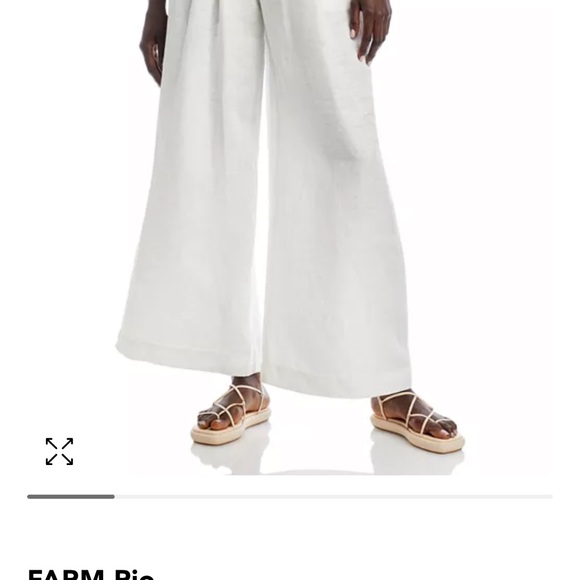 Farm Rio white linen pants - Picture 2 of 7